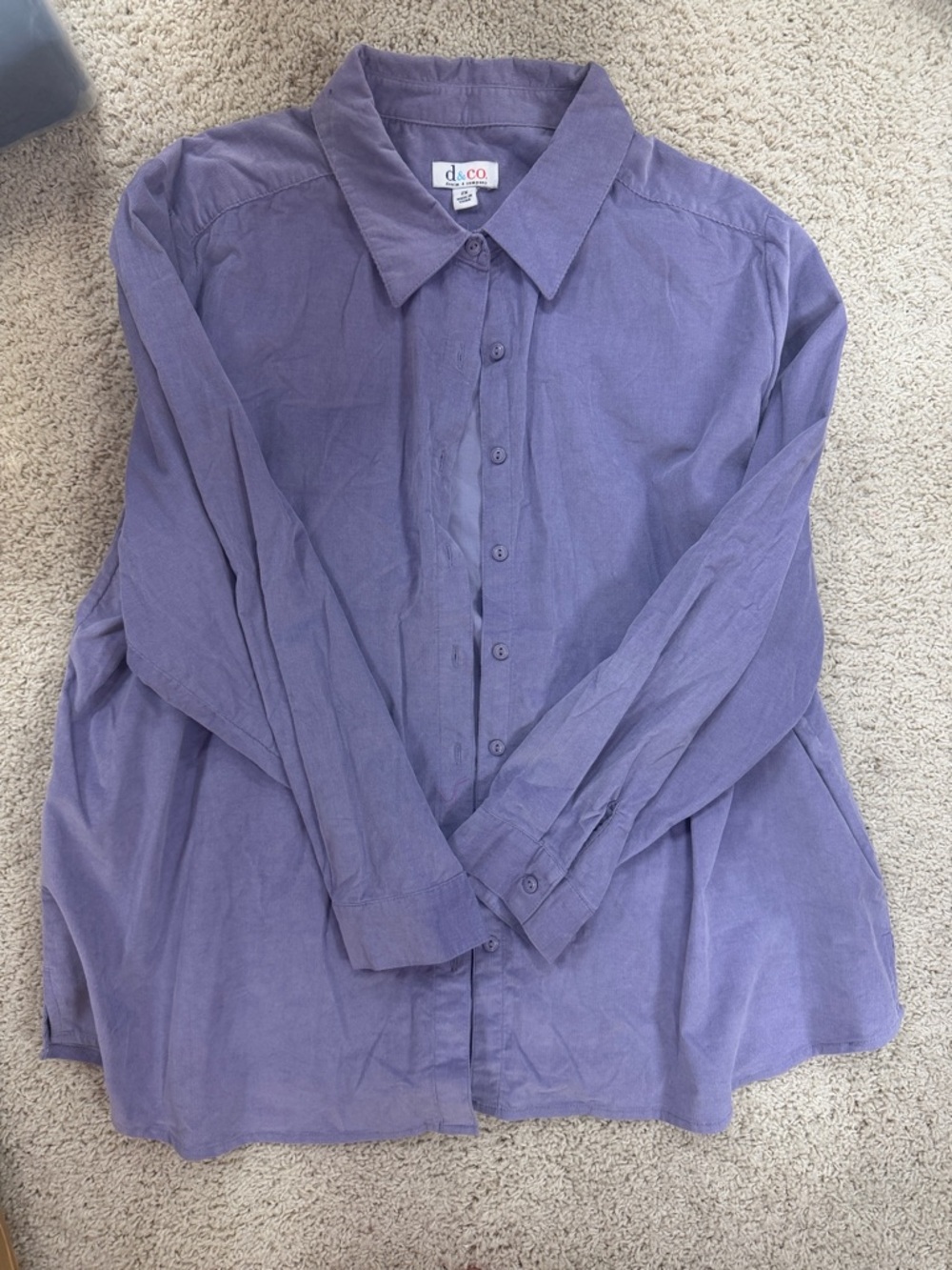 Lavender Button-Up Shirt
